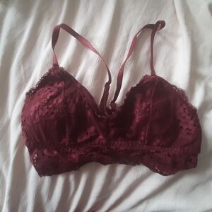Forever 21 Burgundy Lace Bralette
